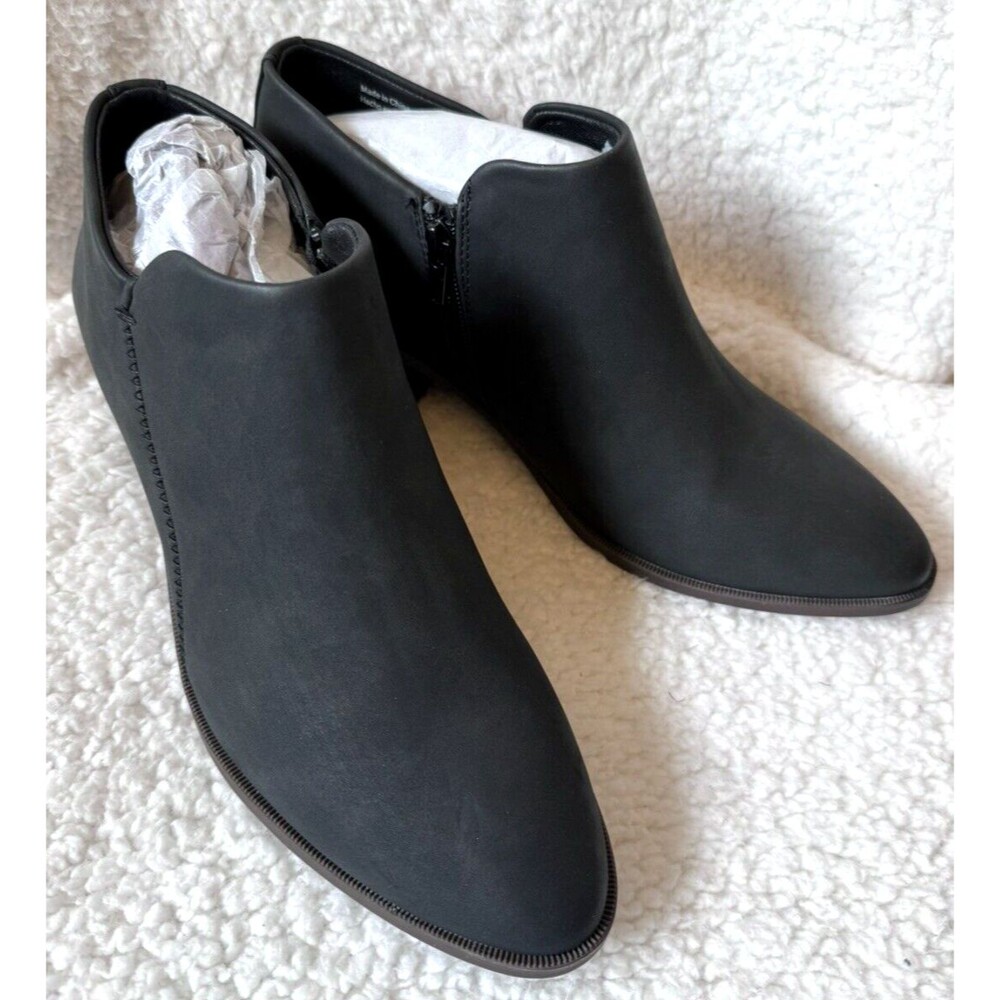 MARKET & SPRUCE Black Women's Raimi Mid Heel Bootie size 9